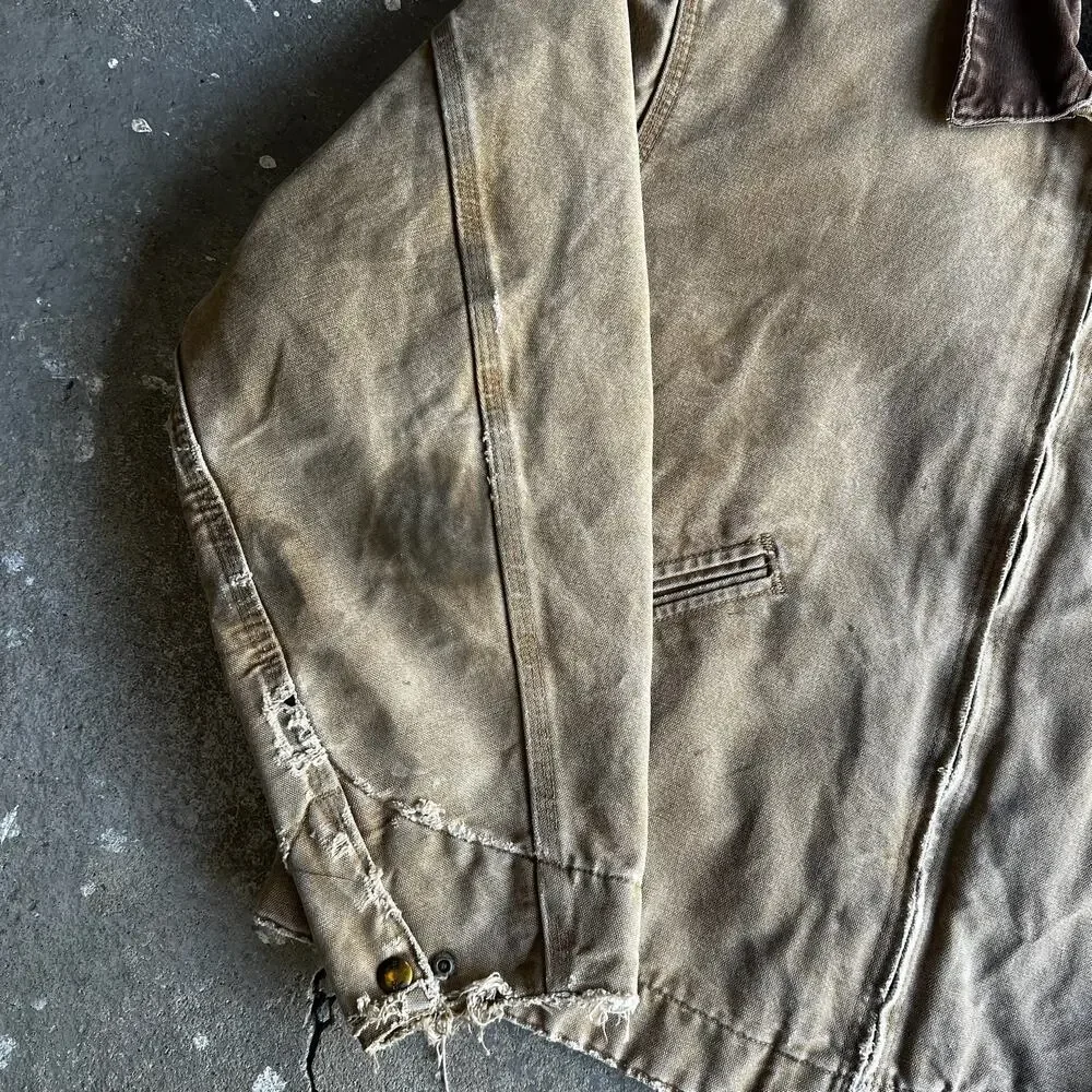 Carhartt J97 CML brown detroit work wear jacket - Picture 6 of 14
